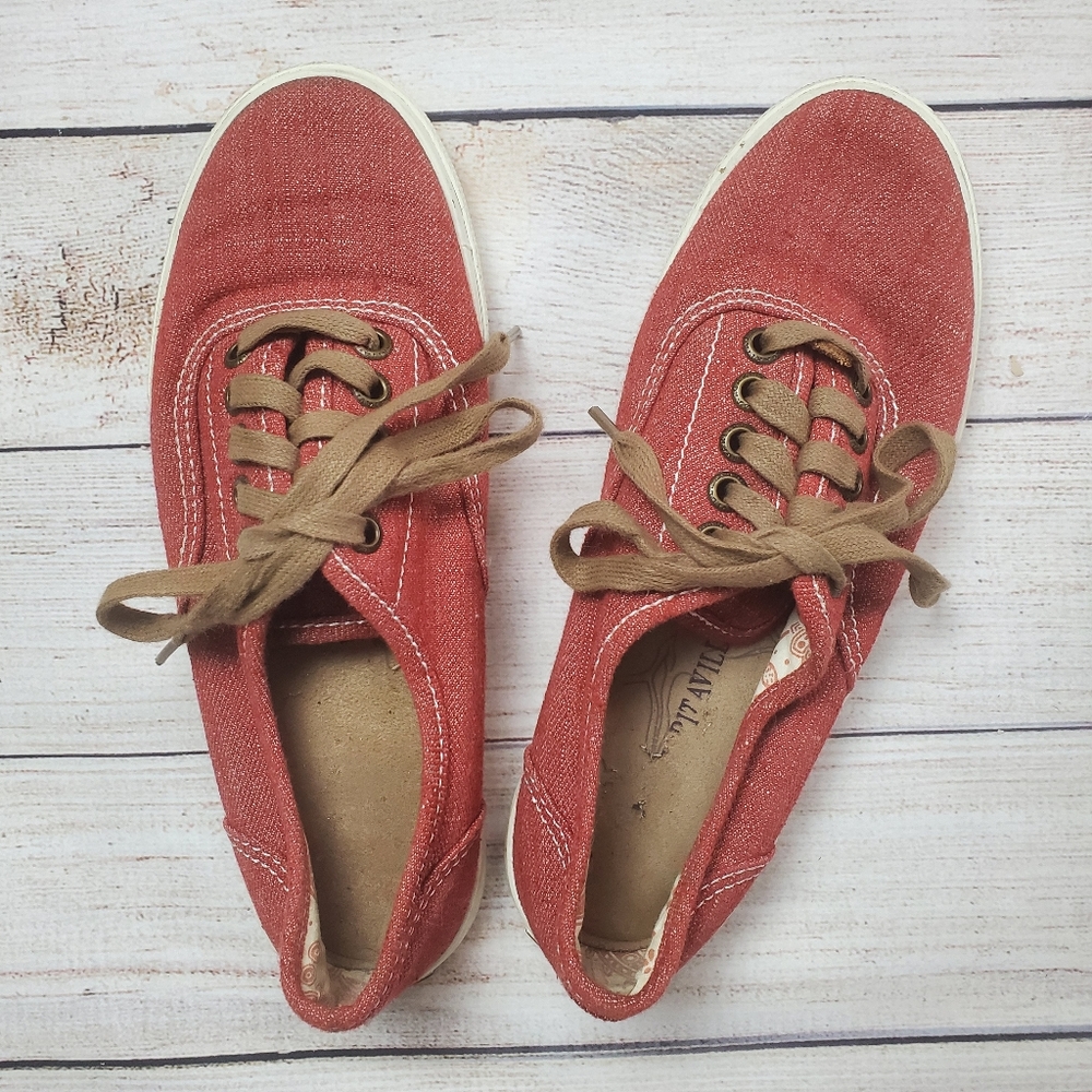 Margaritaville flat sneakers, faded red 7.5 - Picture 3 of 7